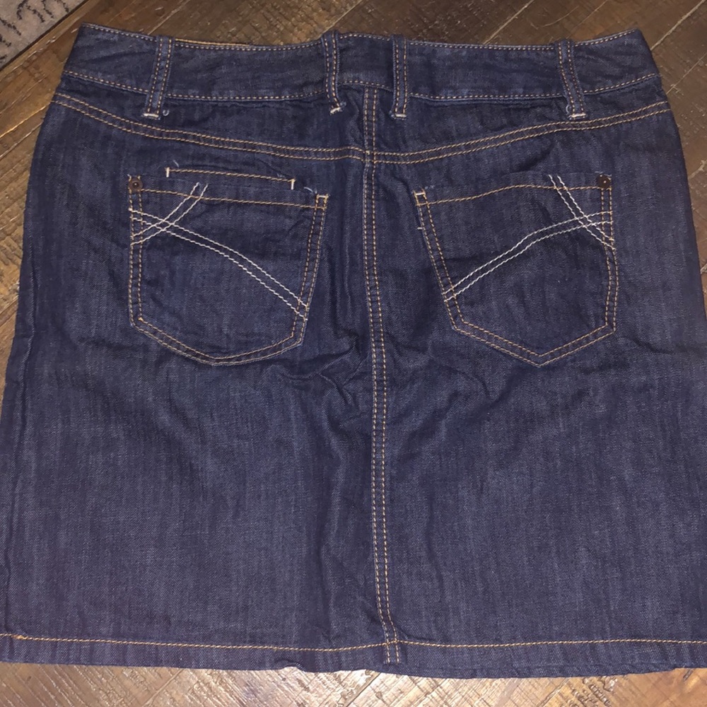 Loft Petites Jean skirt